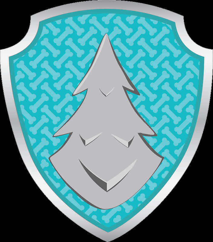 A Shield With A Tree On It PNG