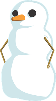 A Snowman With Hands On Hips