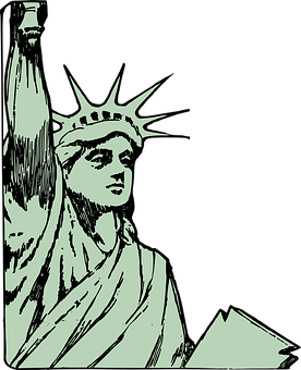 A Statue Of Liberty With A Crown