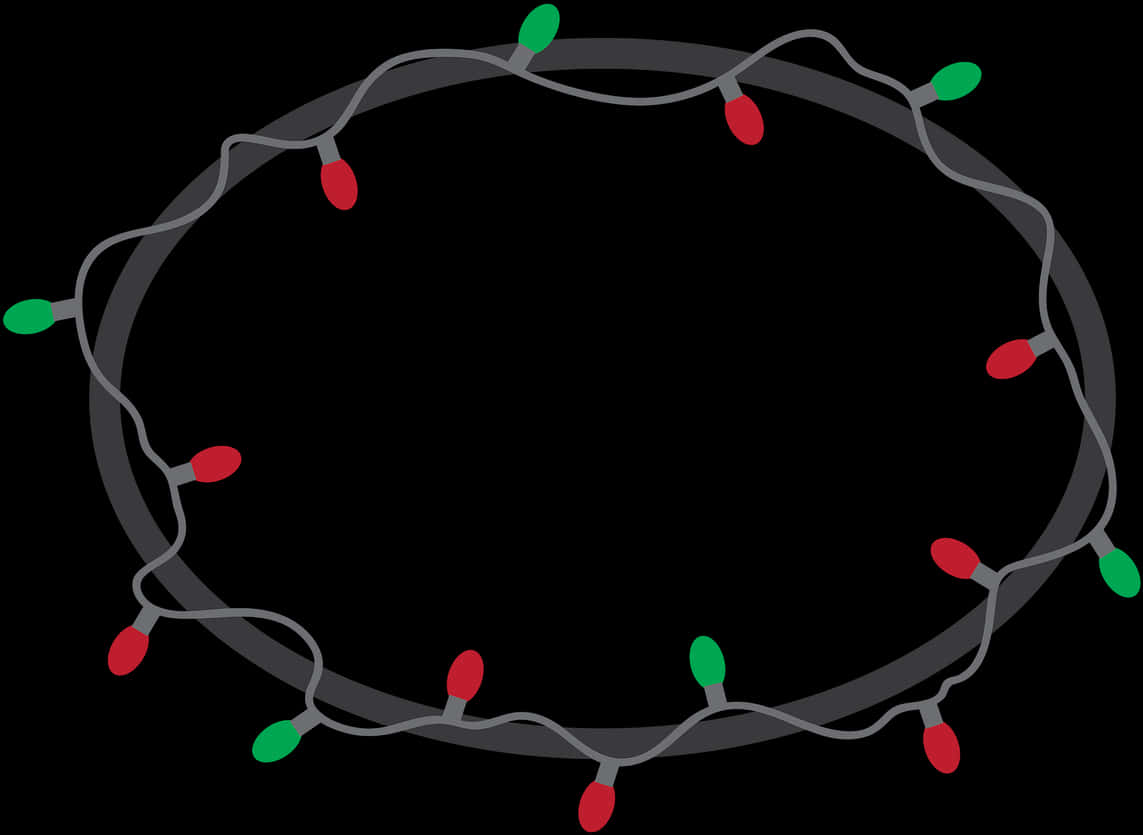 A String Of Lights In A Circle PNG