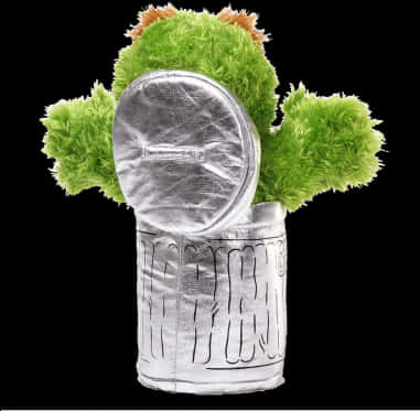 A Stuffed Animal In A Cylinder PNG