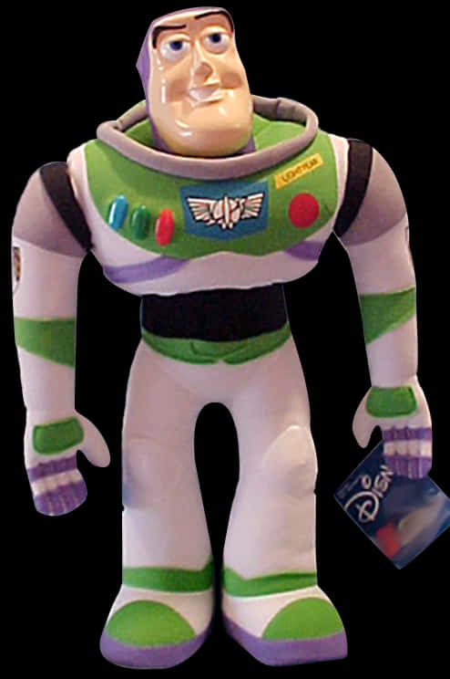 A Toy Astronaut With A Blue Card PNG