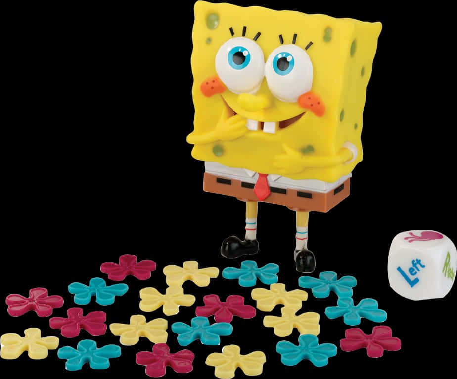 A Toy Figure And A Dice PNG