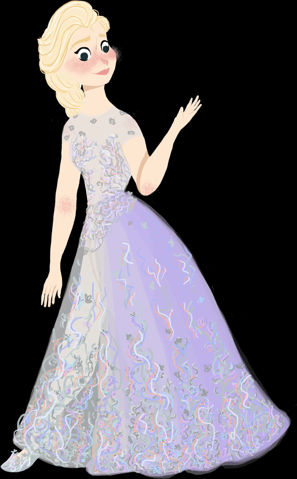 A Woman In A Dress PNG