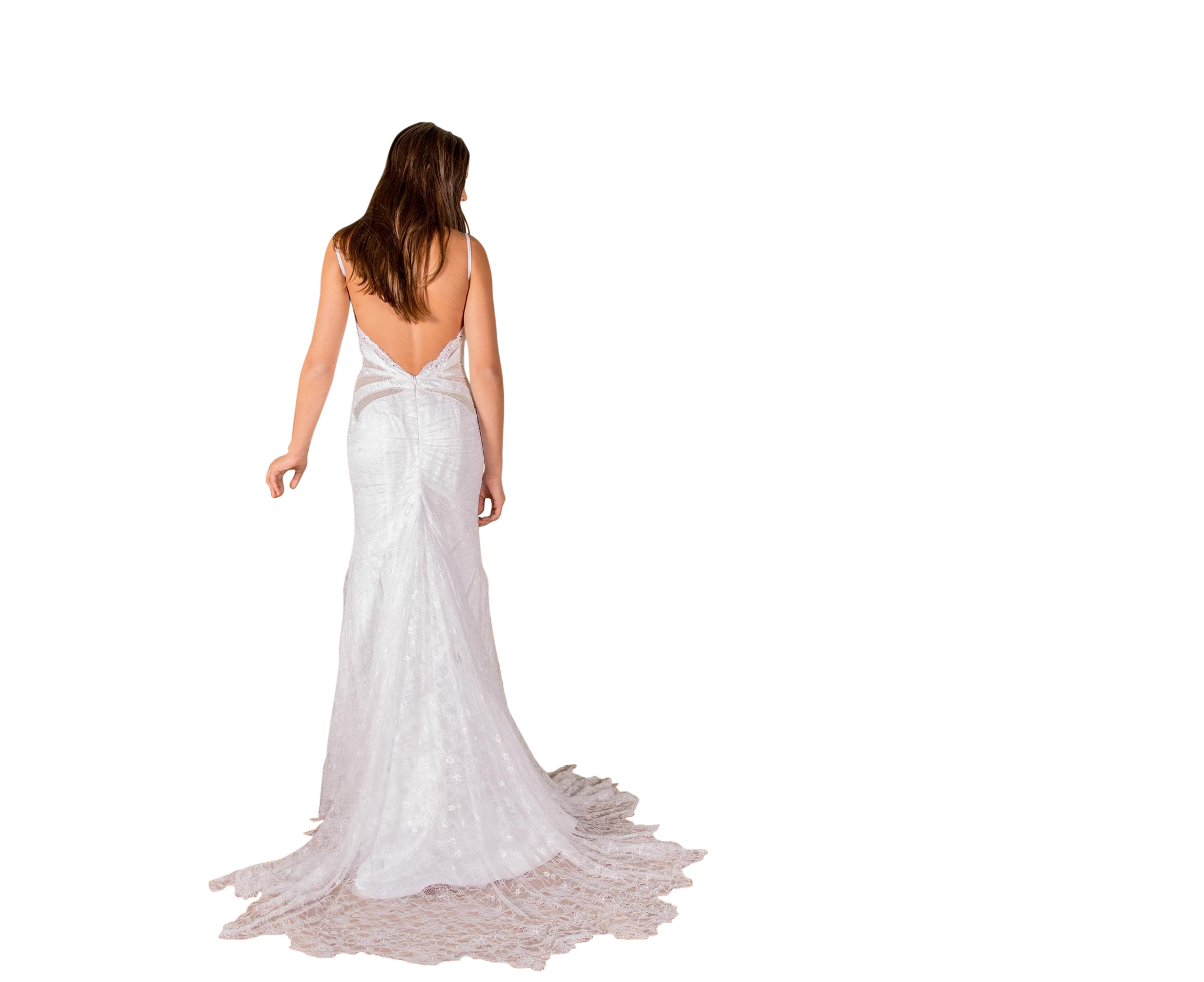 A Woman In A White Dress PNG