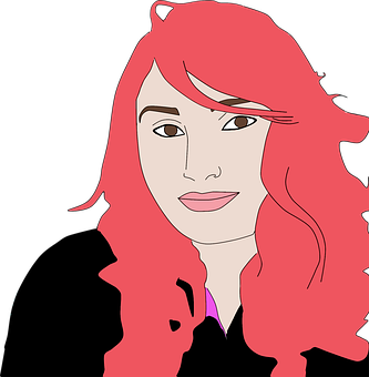 A Woman With Red Hair PNG