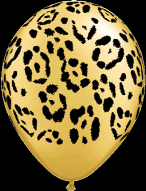 A Yellow Balloon With Black Spots PNG