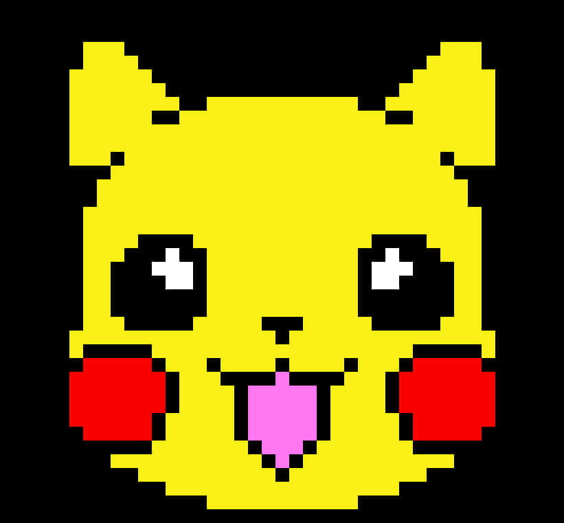 A Yellow Cartoon Cat With Red Cheeks And Pink Cheeks PNG