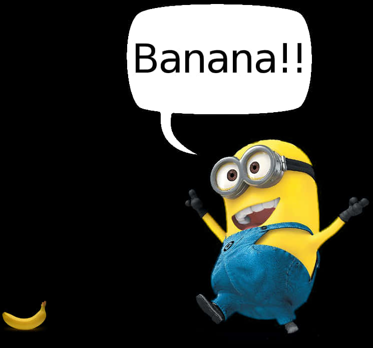 A Yellow Cartoon Character With Glasses And A Banana PNG