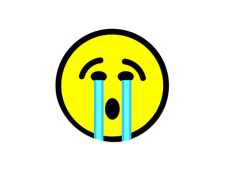 A Yellow Face With Tears PNG