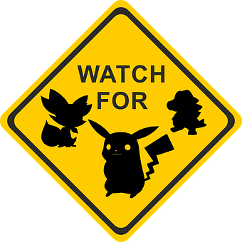 A Yellow Sign With Black Text PNG