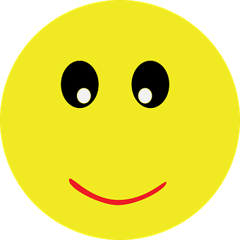 A Yellow Smiley Face With A Red Line PNG