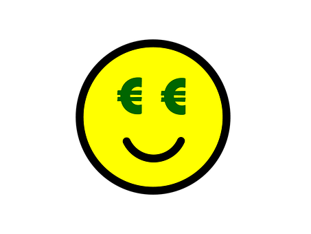 A Yellow Smiley Face With Green Eyes And A Smile And A Smile With Green Eyes PNG