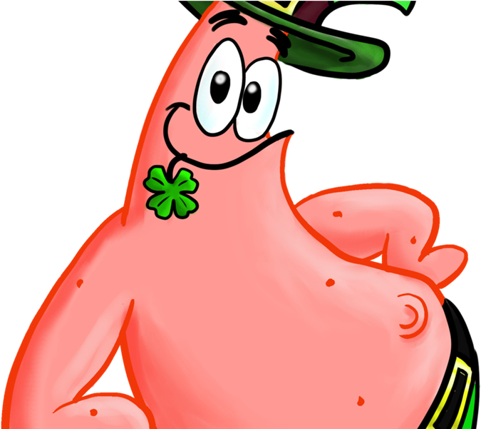 Cartoon A Cartoon Of A Man With A Hat And A Clover PNG