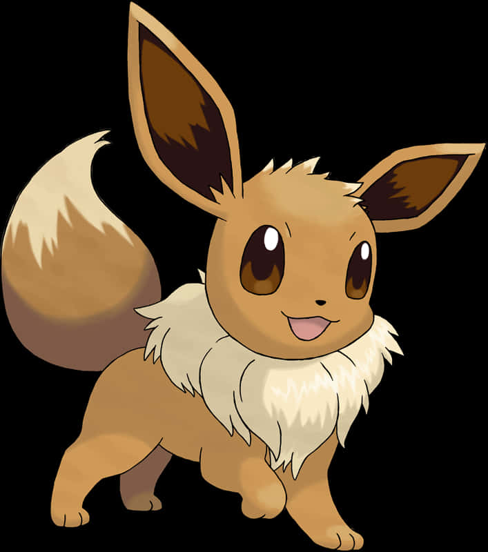 Cartoon Animal With White Fur And Brown Hair