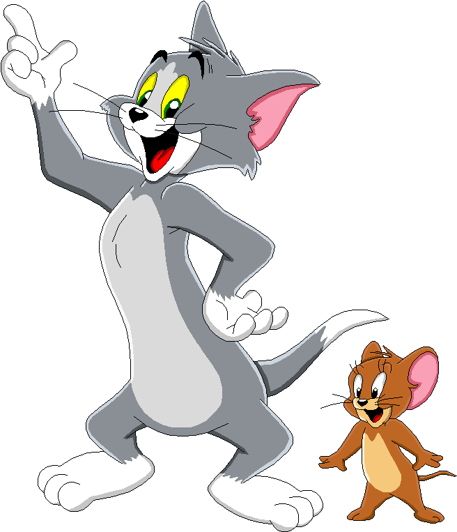 Cartoon Cat And Mouse Cartoon Characters PNG