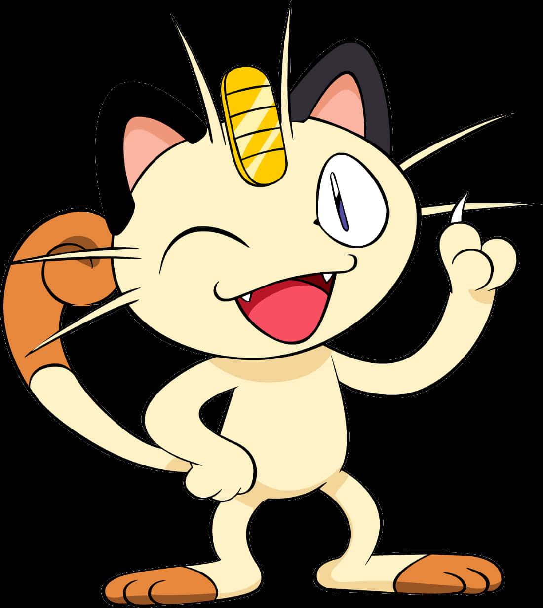 Cartoon Cat With A Horn On Its Head PNG
