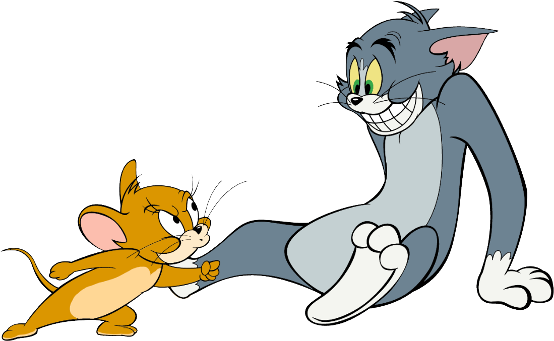 Cartoon Cats Playing With Each Other PNG