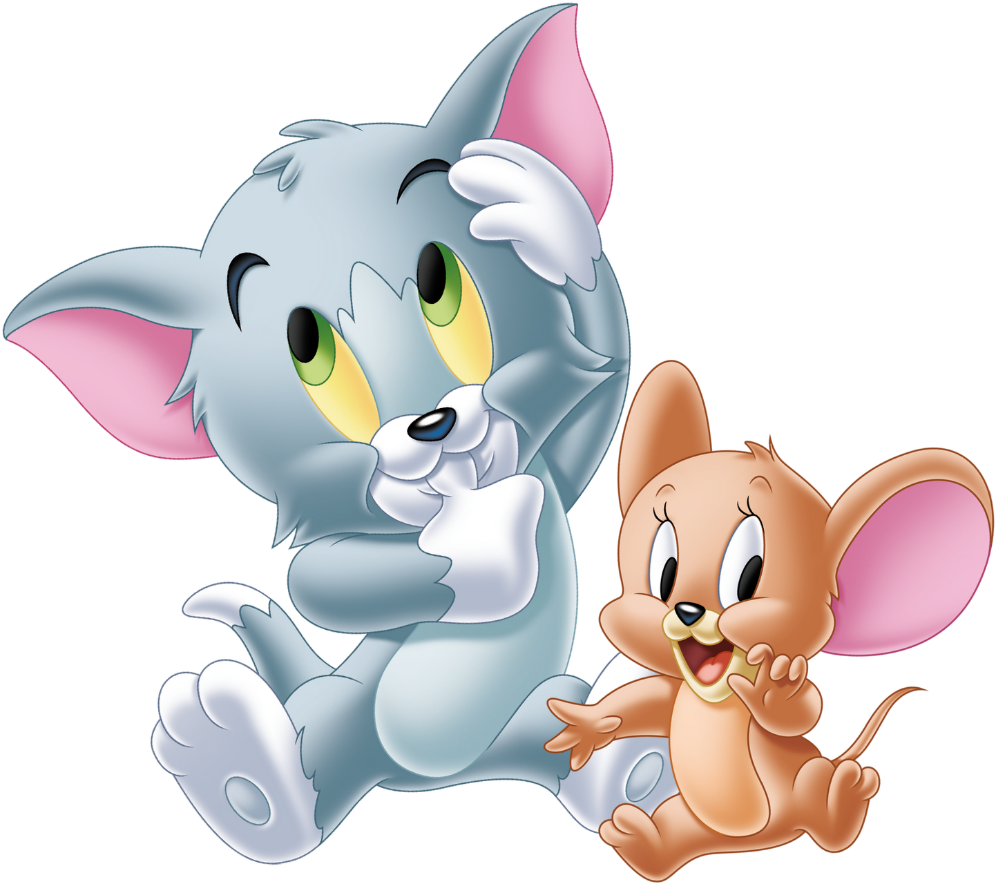Cartoon Cats With A Mouse PNG