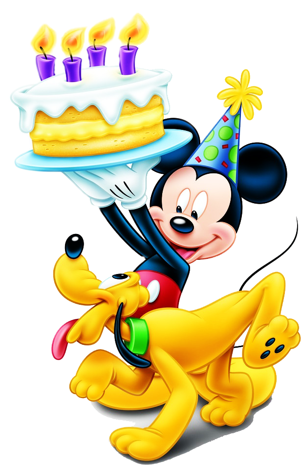Cartoon Character Holding A Cake