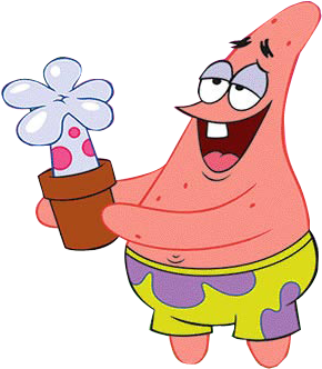 Cartoon Character Holding A Flower PNG