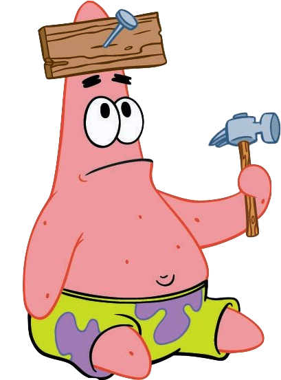 Cartoon Character Holding A Hammer PNG