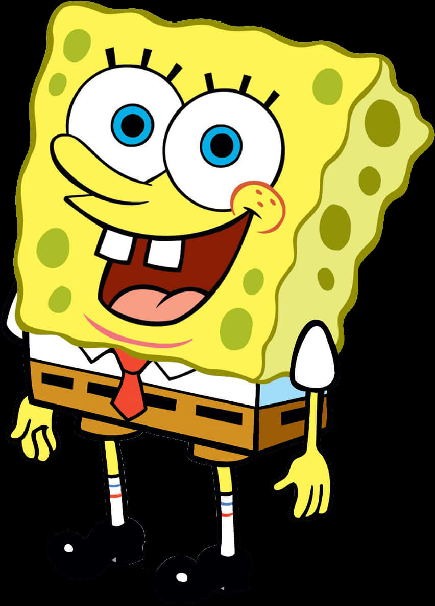 Cartoon Character Of A Cartoon Spongebob PNG