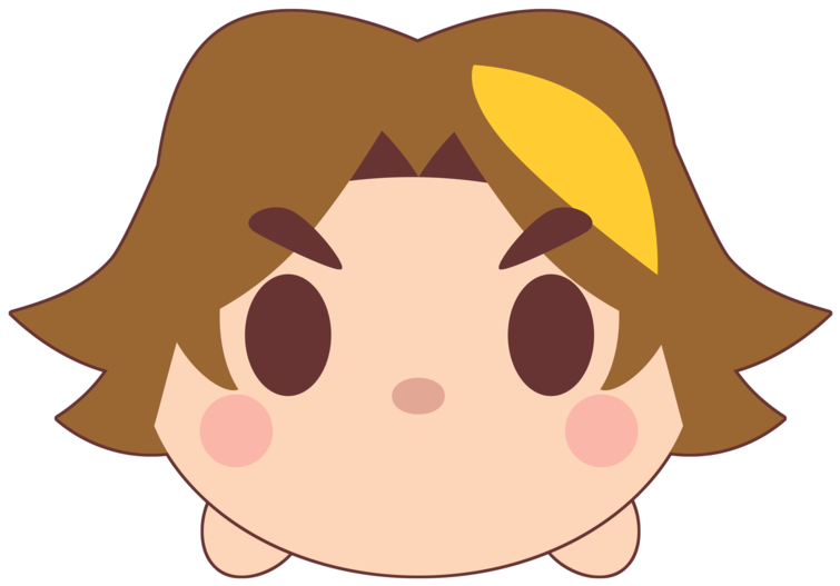 Cartoon Character With Brown Hair PNG