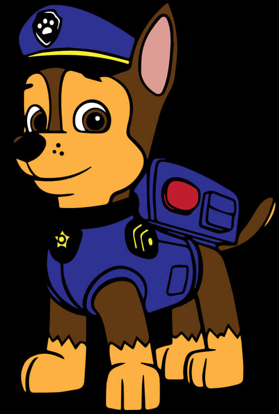 Cartoon Dog Wearing A Space Suit