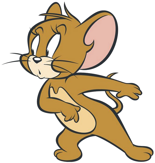 Cartoon Mouse With A White Face PNG