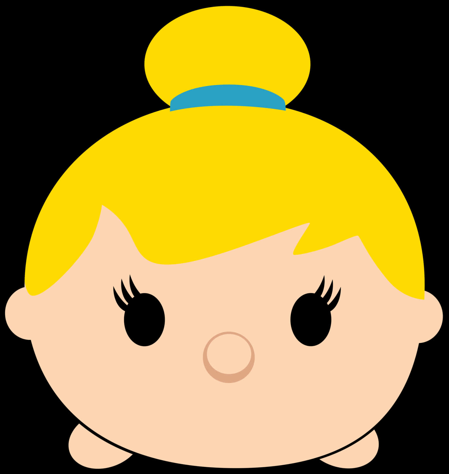 Cartoon Of A Blonde Girl PNG