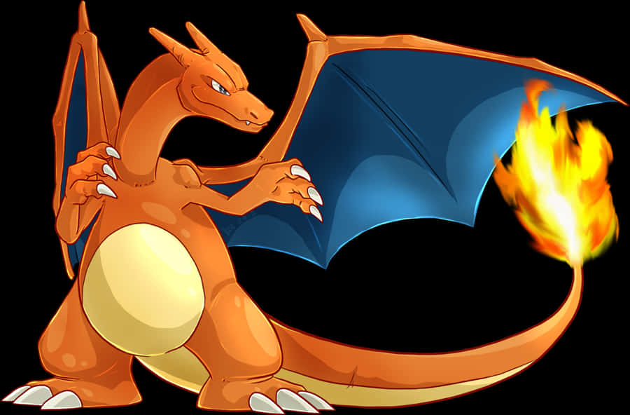 Cartoon Of A Dragon With Wings And A Blue And Orange Blanket PNG