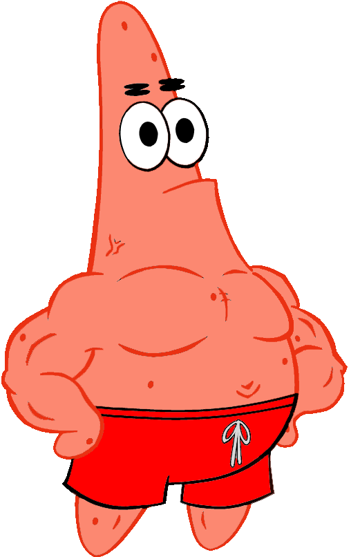 Cartoon Of A Man In Red Swimsuit