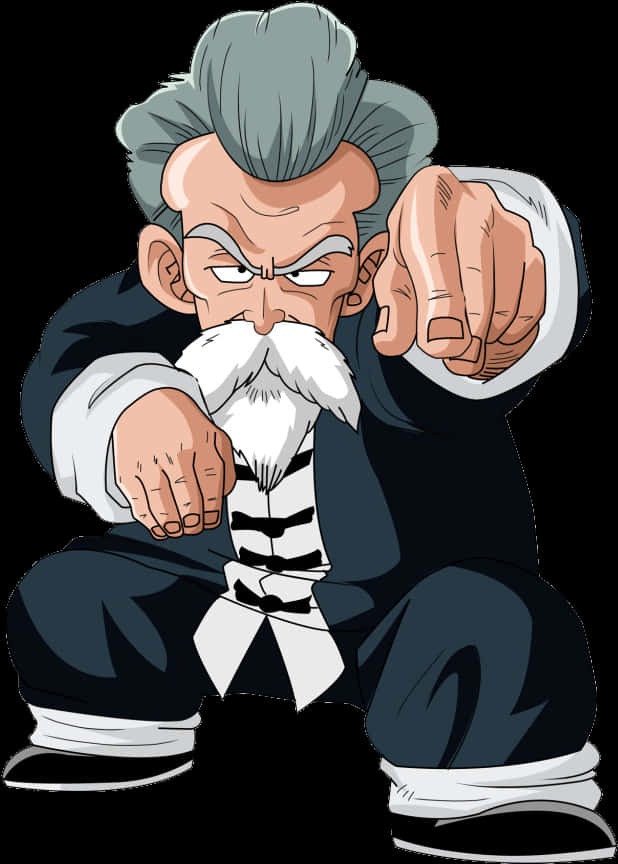 Cartoon Of A Man With White Beard And Mustache PNG