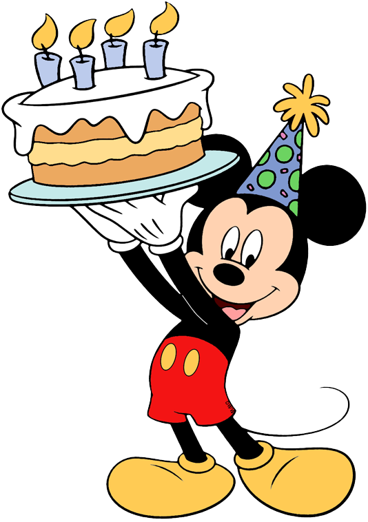Cartoon Of A Mouse Holding A Cake