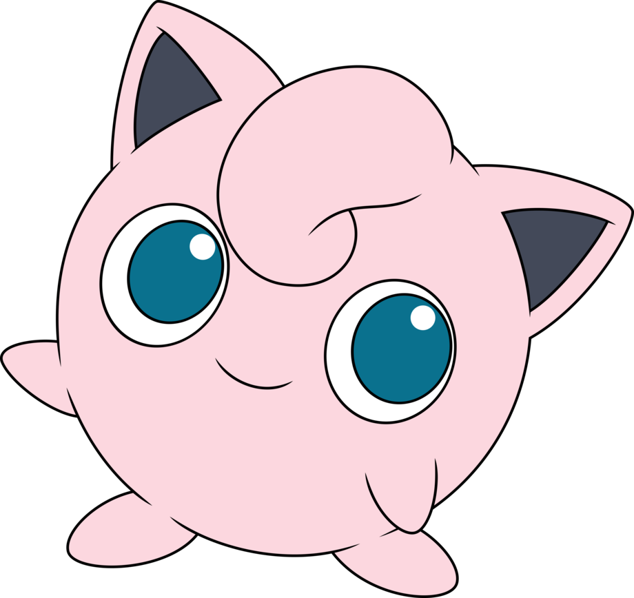 Cartoon Of A Pink Ball With Blue Eyes
