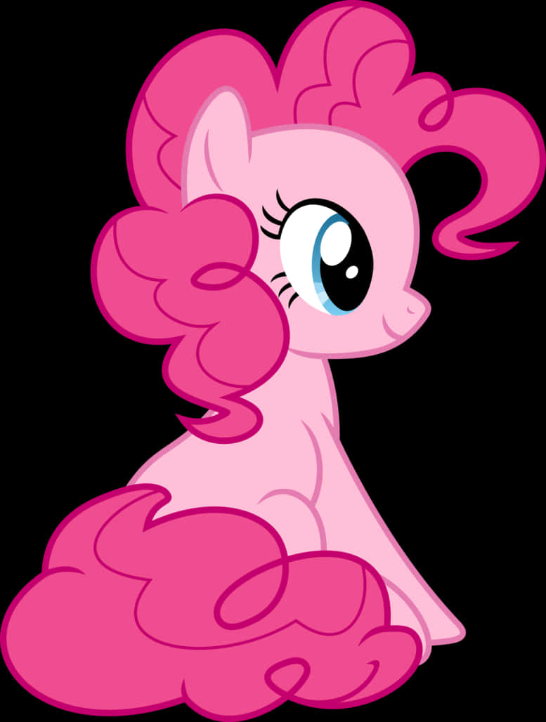 Cartoon Of A Pink Pony PNG