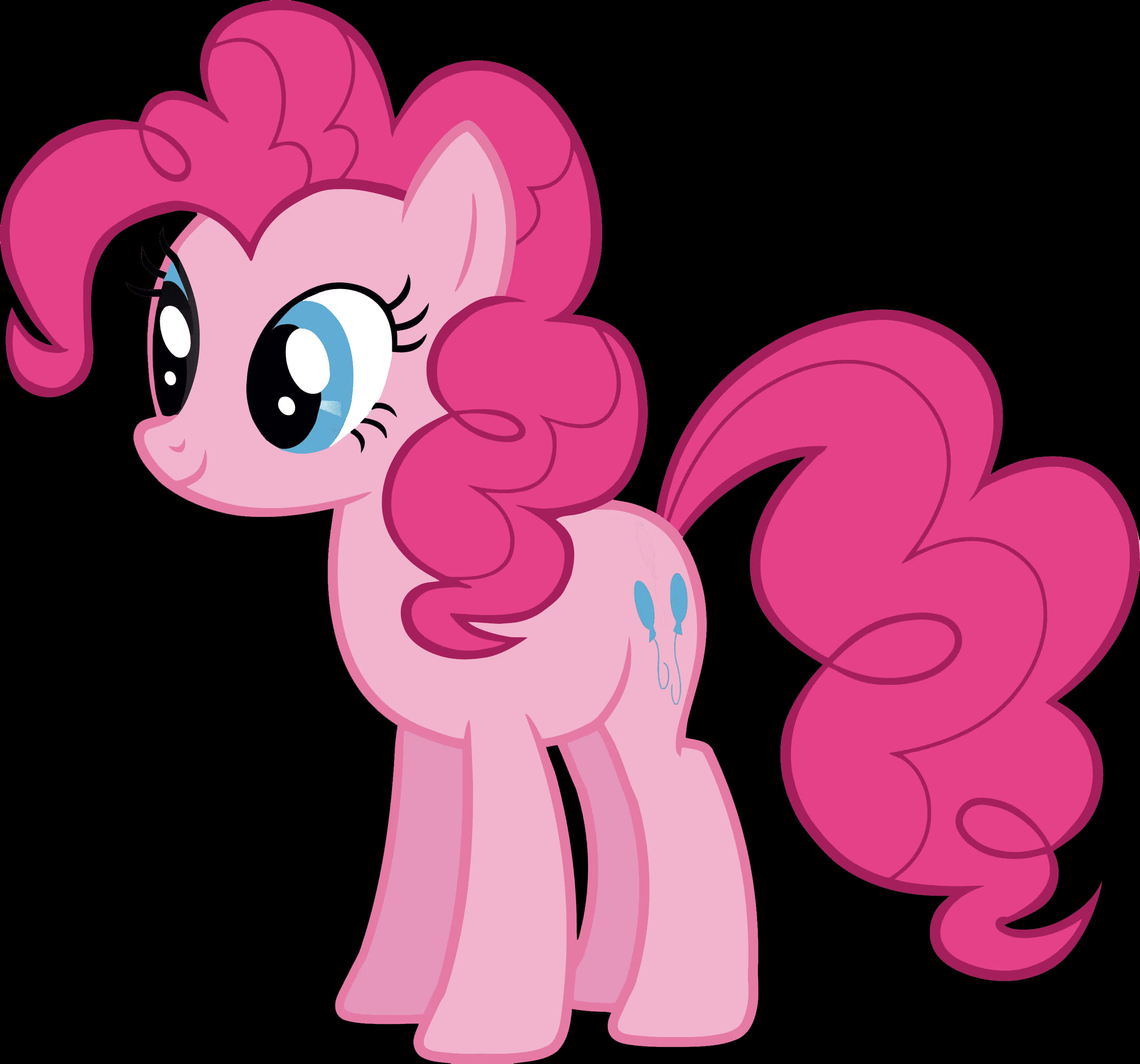 Cartoon Of A Pink Pony PNG