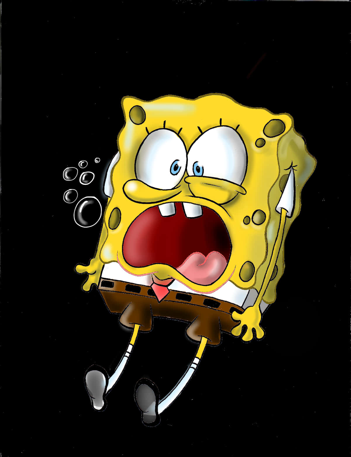 Cartoon Of A Yellow Spongebob PNG