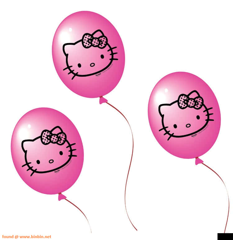 Download Hello Kitty Birthday Wallpaper PNG