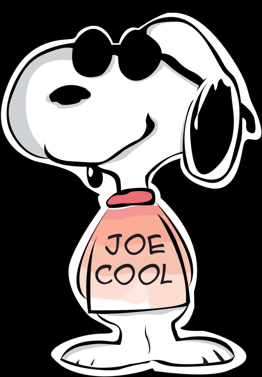 Snoopy Wearing Joe Cool Sweater PNG