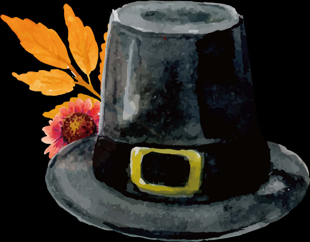 Thanksgiving Pilgrim Hat PNG