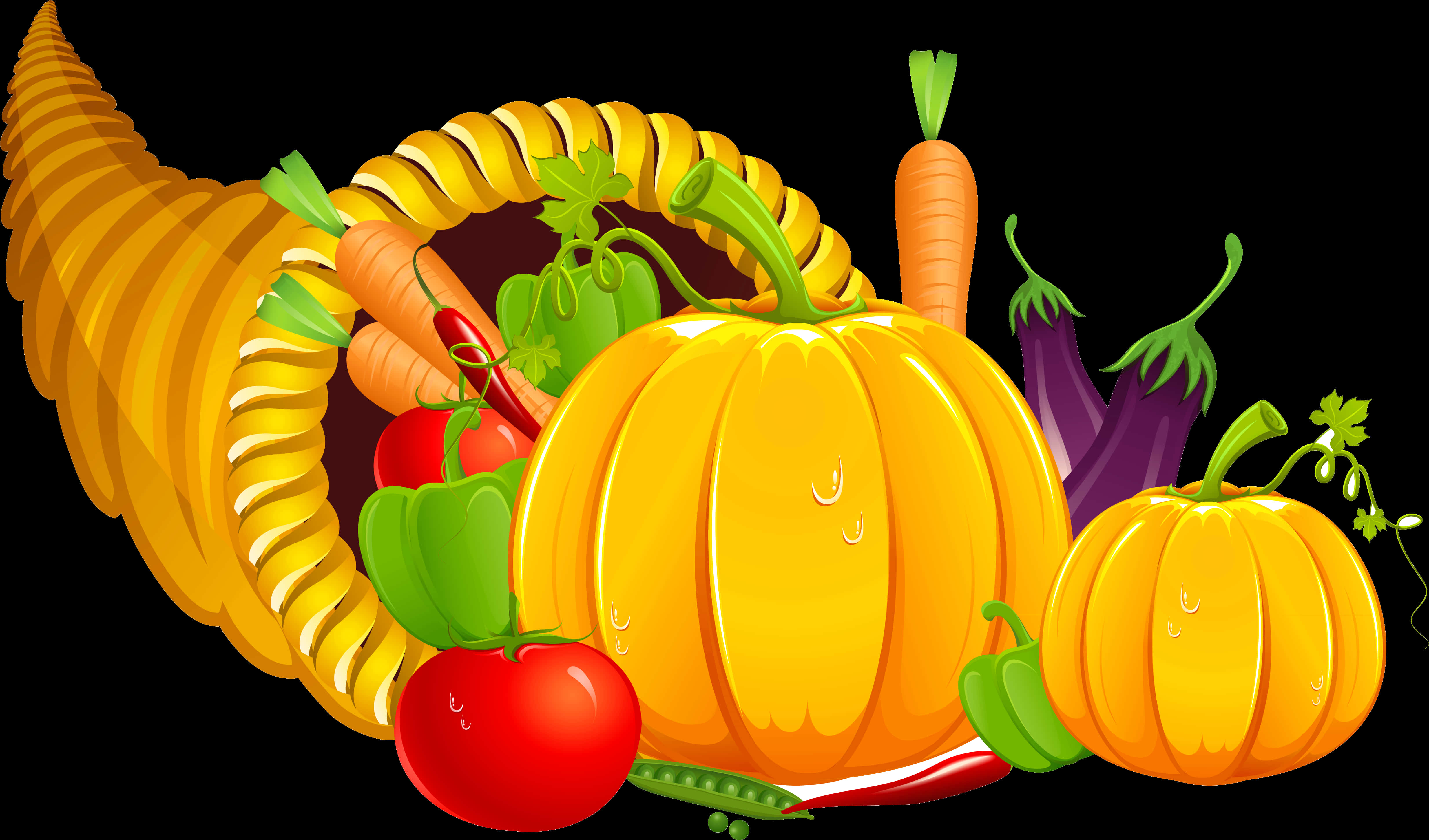 Thanksgiving Produce Artwork PNG