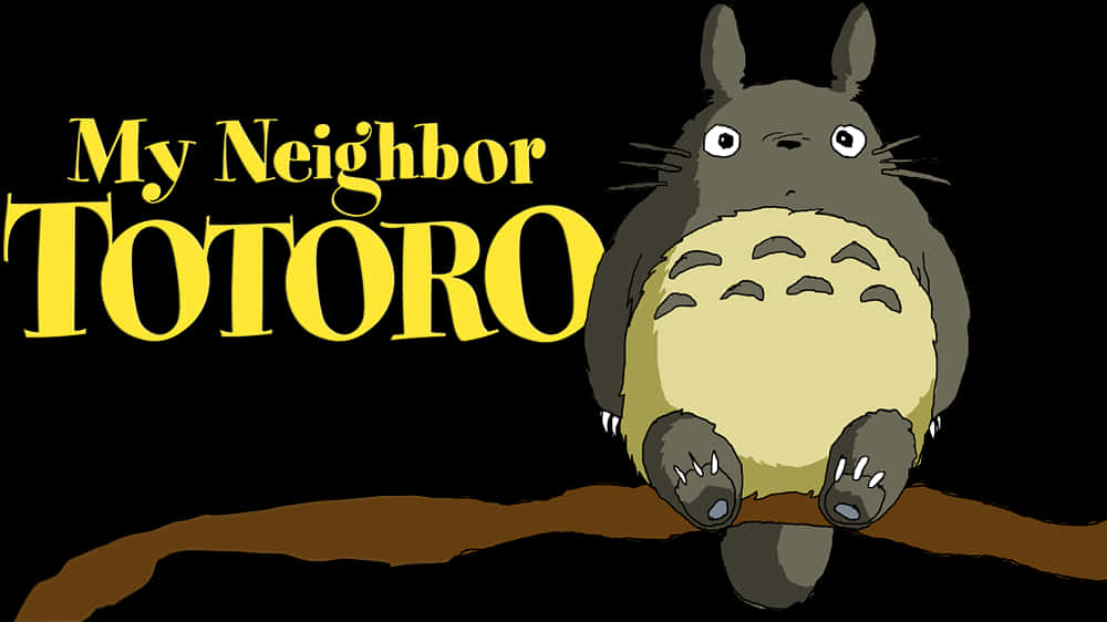Totoro On A Branch PNG