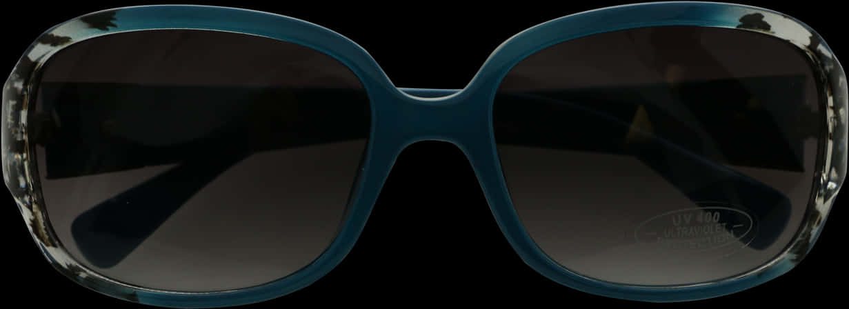 Uv400 Cheetah Print Teal Acrylic Frame Fashion Sunglasses - Reflection, Hd Png Download PNG